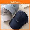 Korean Style Embroidered Baseball Cap With Wide Brim Sun Protection For Women