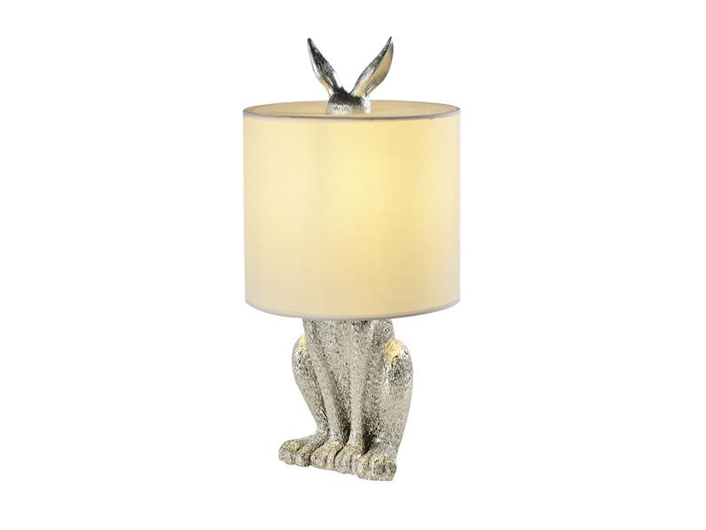 Nordic Minimalist Rabbit Table Lamp: Modern Bedroom/Bedside Resin Design