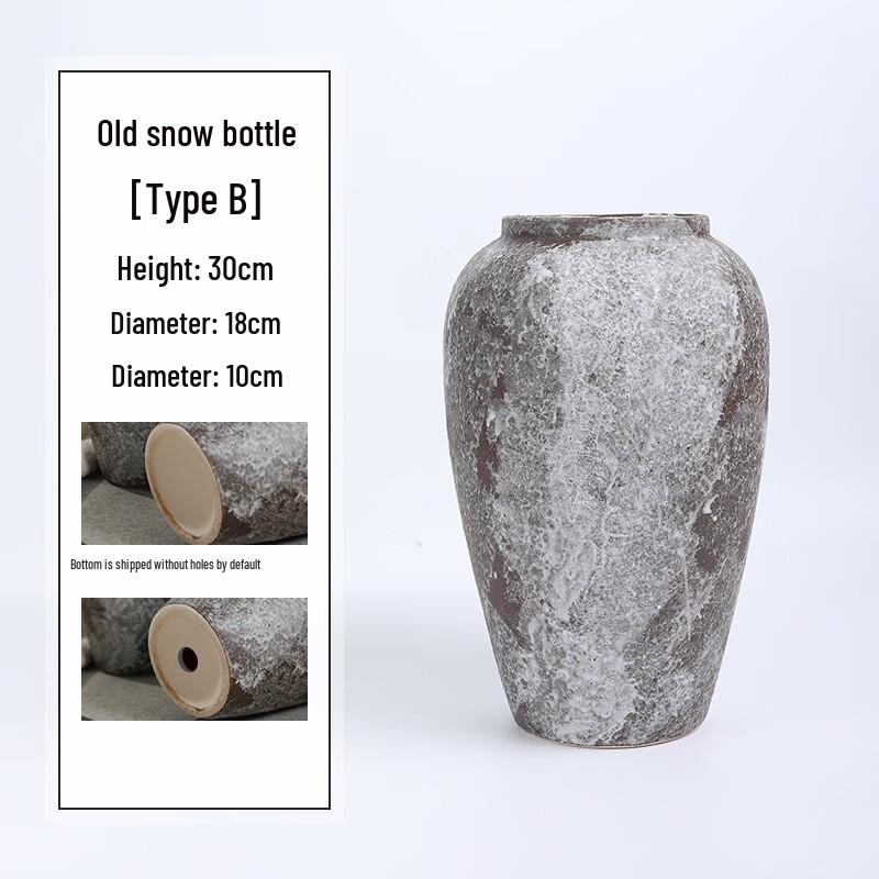 

Retro Wabi-Sabi Distressed Ceramic Vase