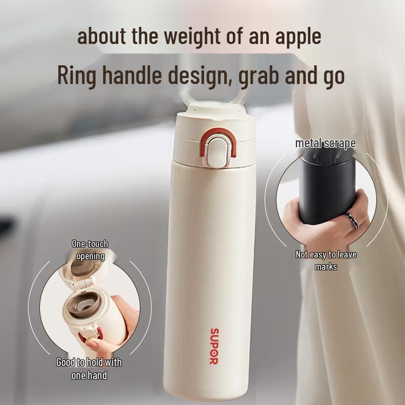 SUPOR 316L Stainless Steel Insulated Bottle for Men