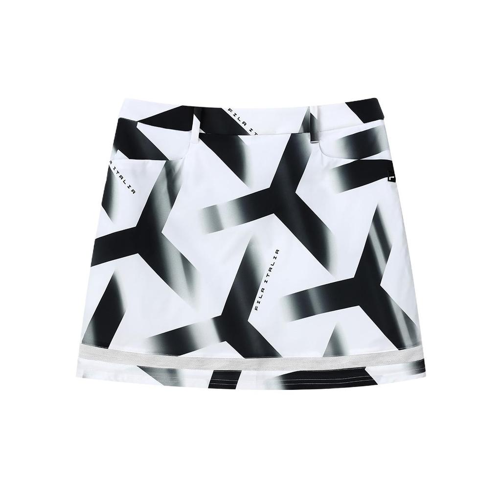 New FILA Golf Series Casual Short Skirts Women's Jade White Printed A11W135325F-ZA