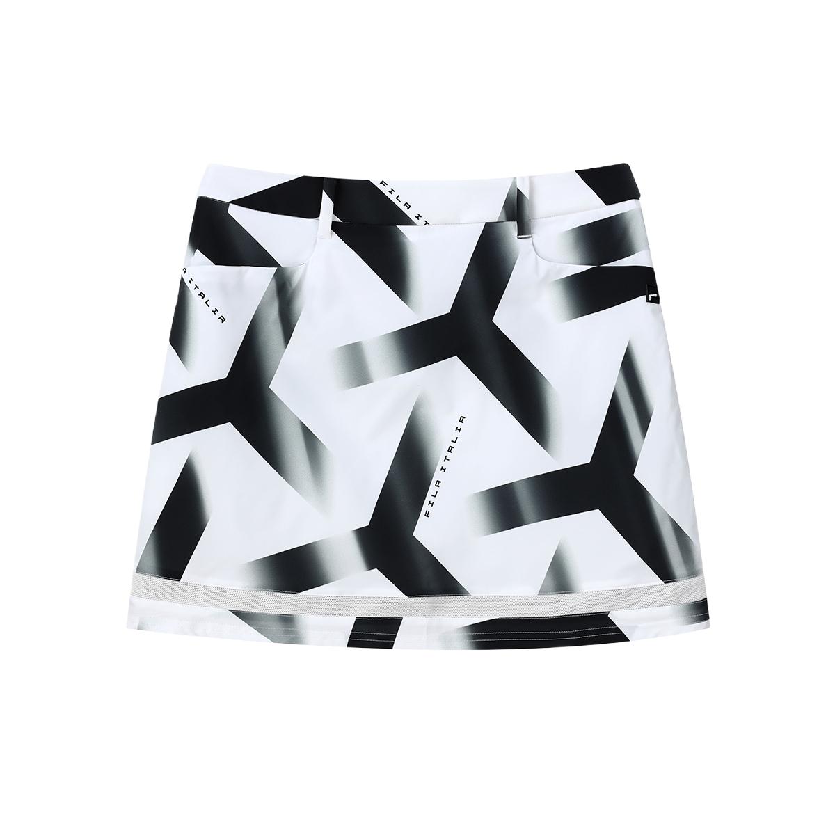 

New FILA Golf Series Casual Short Skirts Women s Jade White Printed A11W135325F-ZA 165/66A/M
