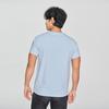 Slim Fit Round Neck Versatile Short Sleeve T-Shirt Men Tops Sky-Blue LMT010160K9900FA07954