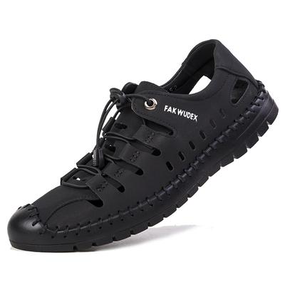22 Sommer neue Sandalen Strandschuhe Taschenkopf Lochschuhe Freizeit Hohl Cool Lederschuhe