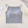 Ice Silk Strapless Camisole with Chest Pads – Women's Summer Inner & Outerwear, Backless Style