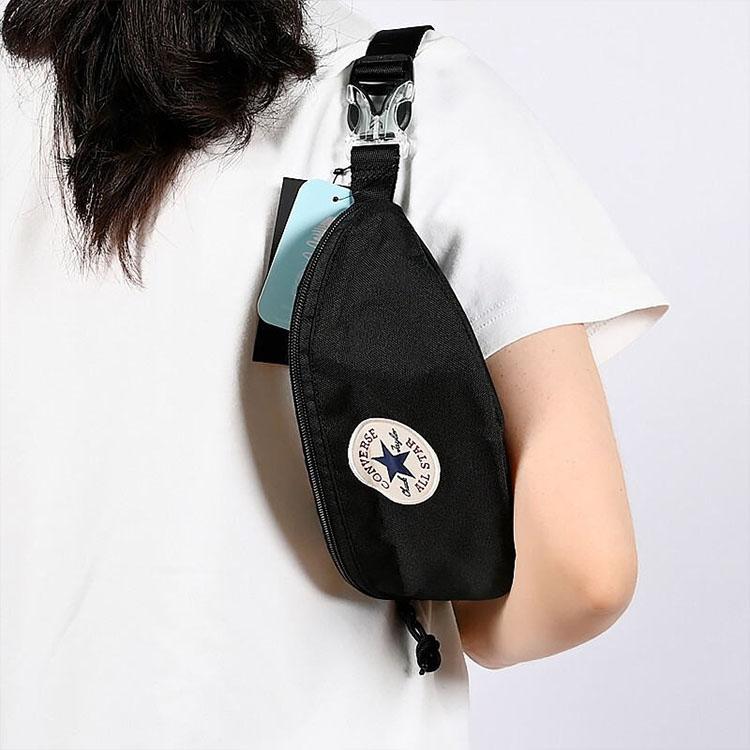 New Converse Fabric Sling Bag Fanny Pack Regular Unisex Black 10019907-A05
