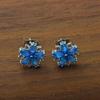 Women's Opal Flower Earrings