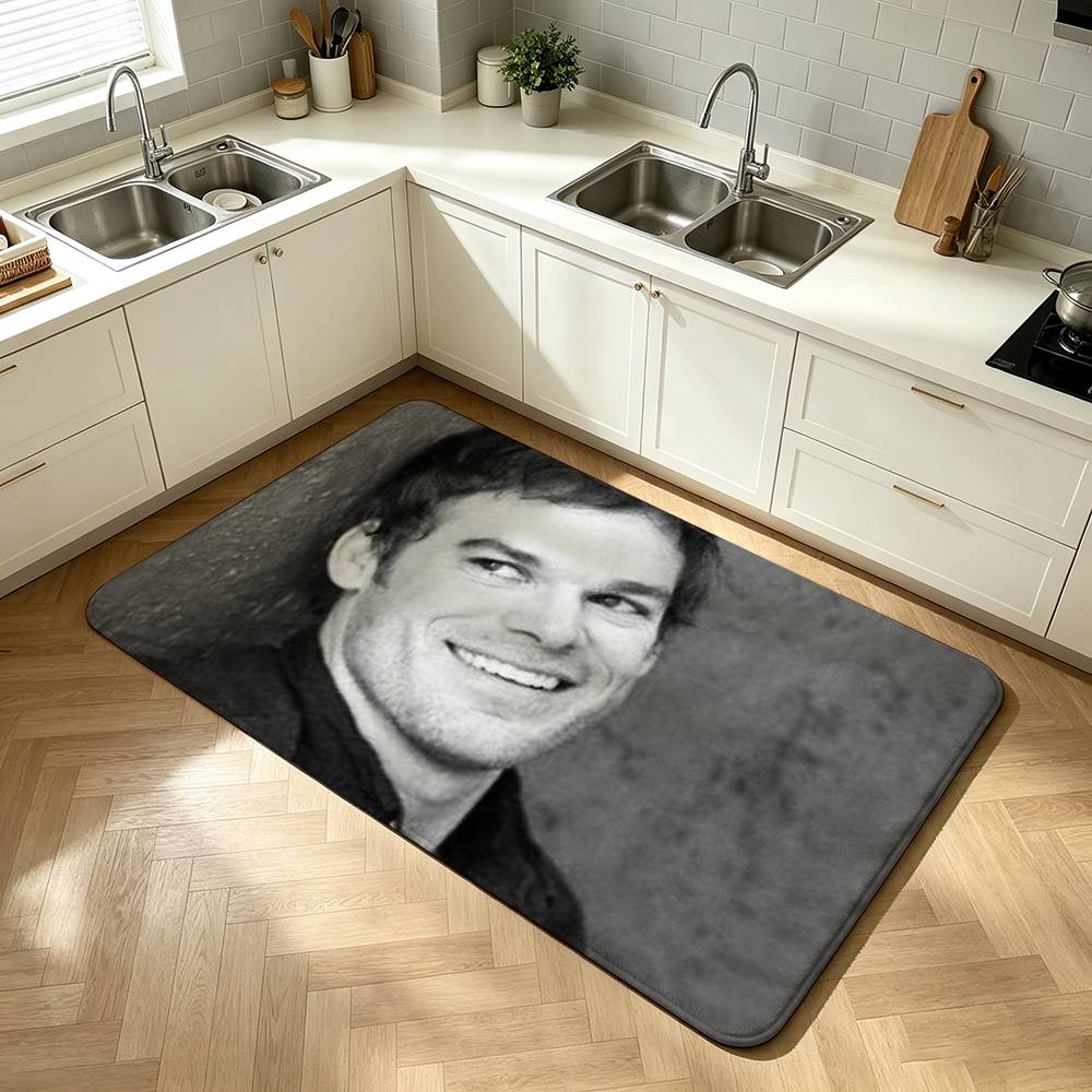 Dexter Morgan Shower Room Absorbent Small Floor Mat Soft Comfortable Decorative Foot Mat