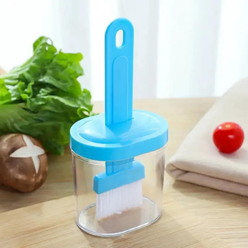 Oil Brush Baking Tool Pancake Oil Brush Integrated Oil Pot Brush With Bottle Kitchen Dustproof Household High Temperature