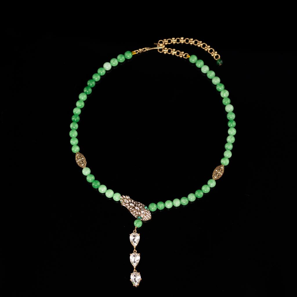 Direktlieferung Mittelalterlicher Vintage Schmuck Nischen Design Französische Retro Schlüsselbein Kette Halskette Halskette Neu