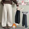 Girls' Fleece-Lined Winter Herringbone Lambswool Pants - 2025 Collection