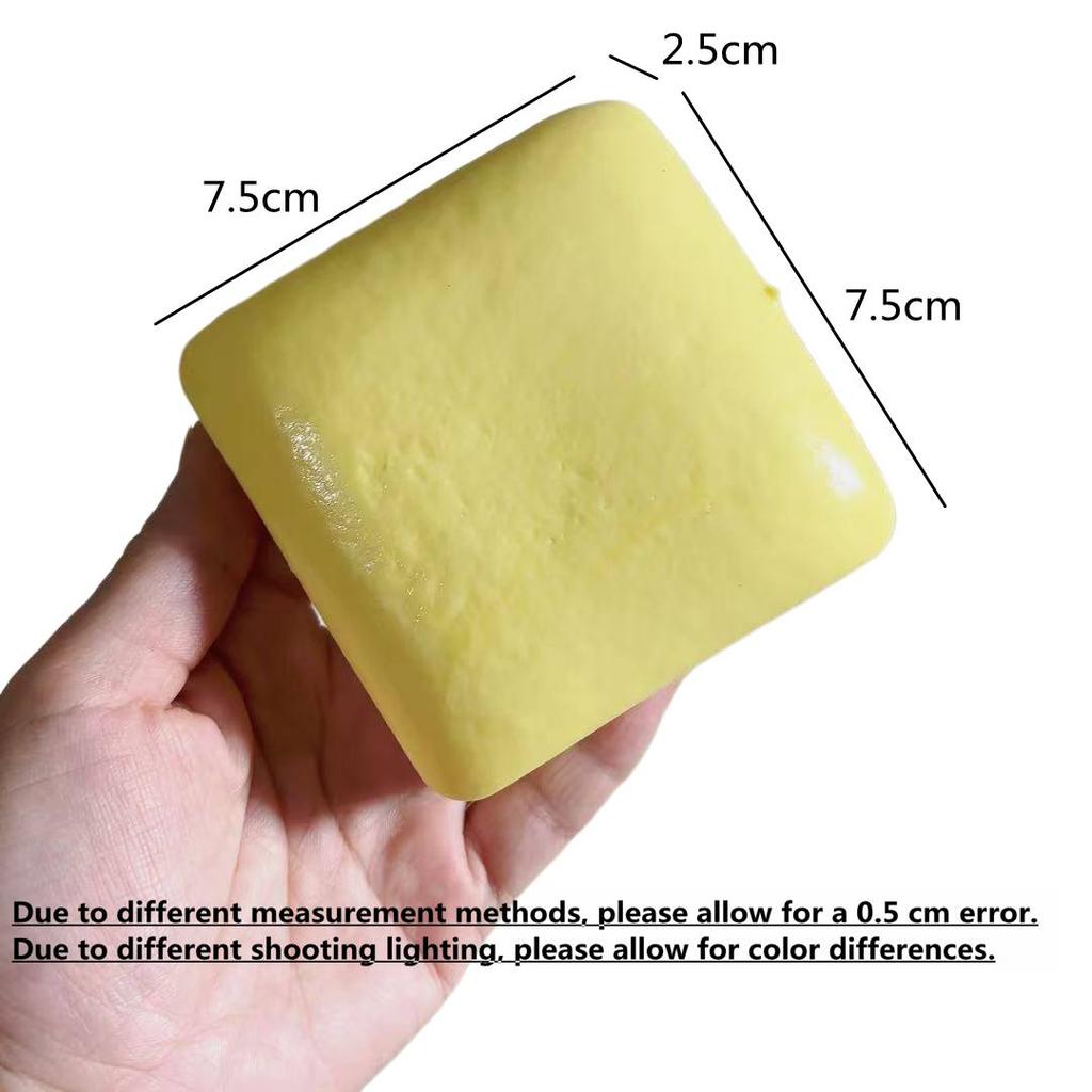Squishy Simulated Cheese Bread Squeeze Toy Stress Relief Slow Rising Sensory Fidget Toys for Anxiety ADHD Autism for Kids Adults