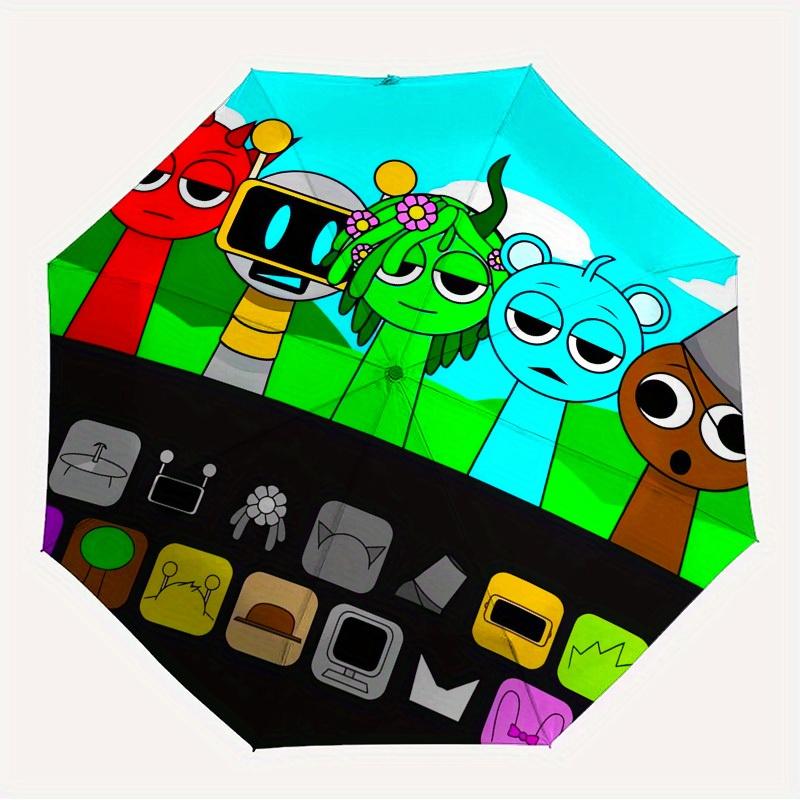 

1pc Sprunki Characters Themed High-quality Umbrella,Automatic Opening and Closing Umbrella,Multi-functional Umbrella G0811231