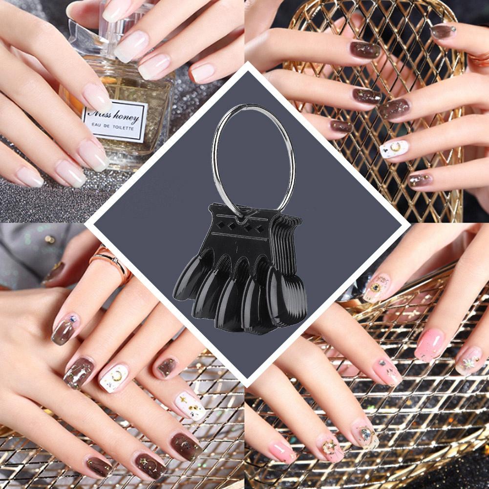 50pcs Nail Art Practice Tips Manicure Polish Gel Color Display Nail Polish Showing Tool 1#