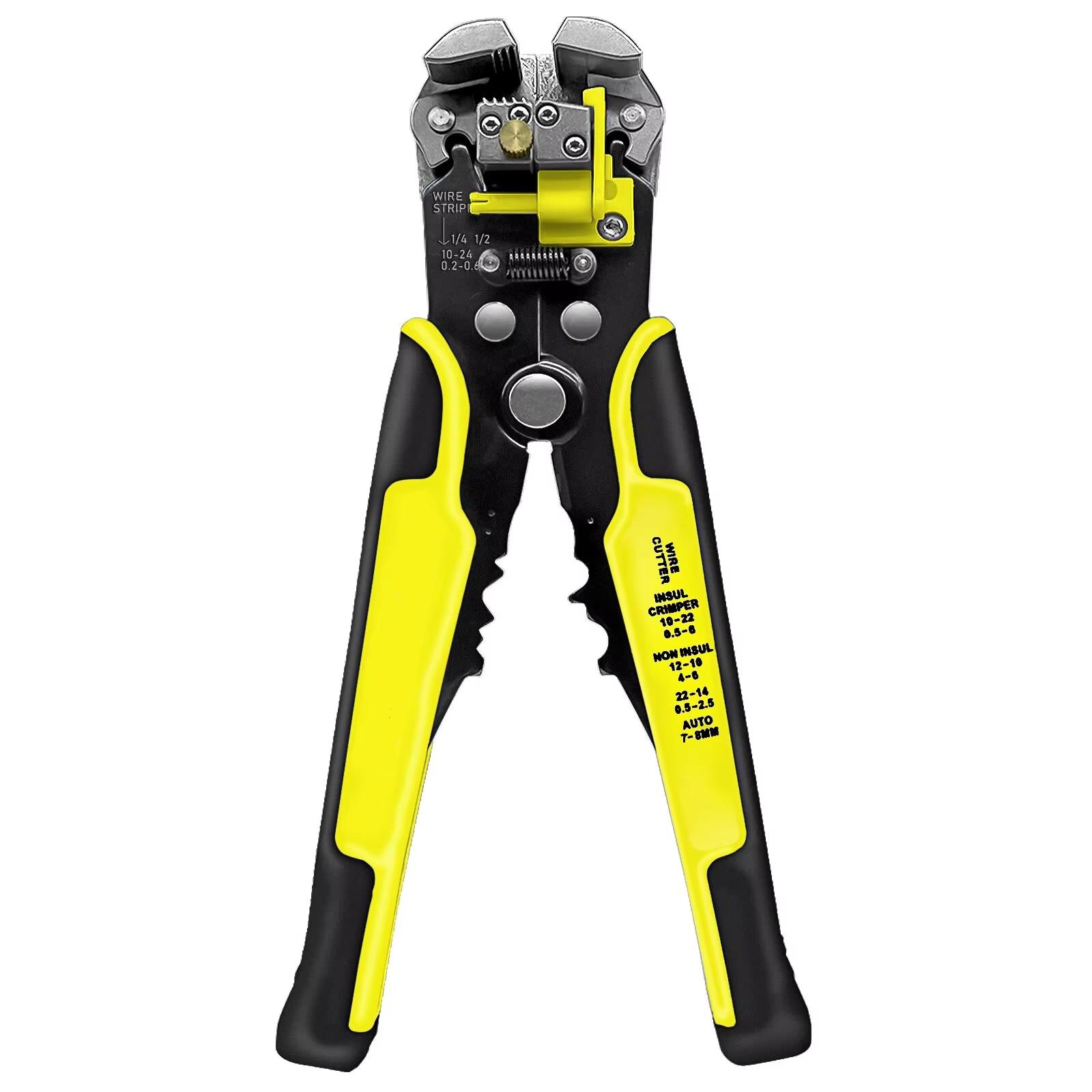 

Профессиональный электрик, инструмент для зачистки проводов, щипцы для зачистки проводов, автоматические обжимные клещи для зачистки проводов жёлтый