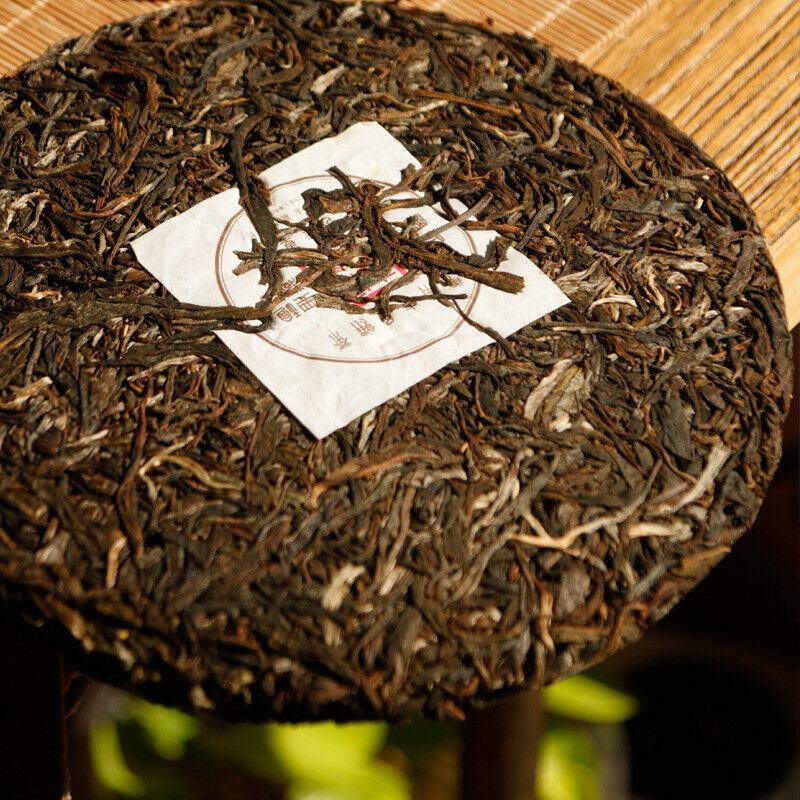 357г Сырой чай Пуэр Старый Паньчжан Коричневая гора Юньнань Семь пирожных ручной прессовки — фото 4