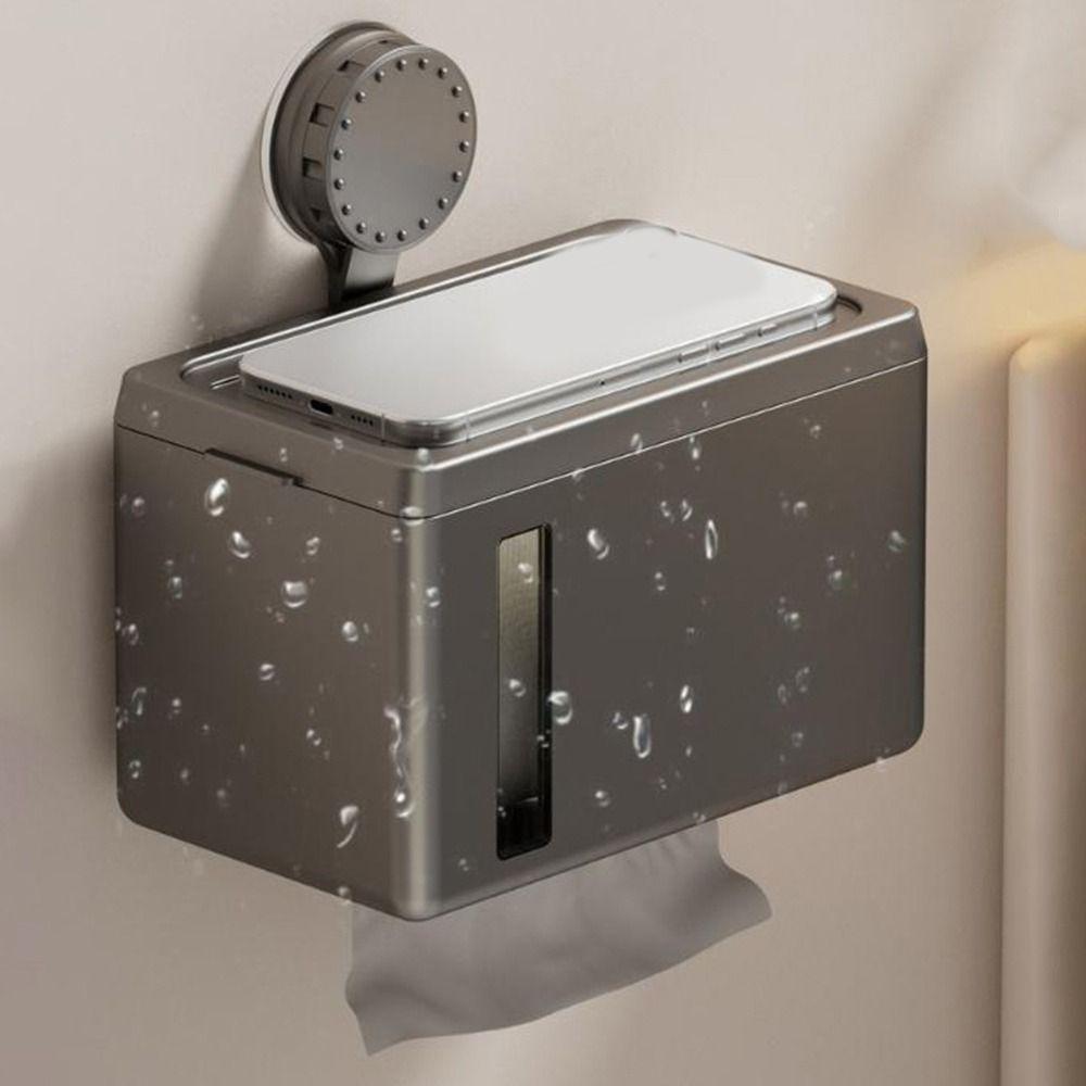 Punch Free Paper Towel Holder Detachable Toilet Tissue Box Toilet Paper Dispenser  Bathroom