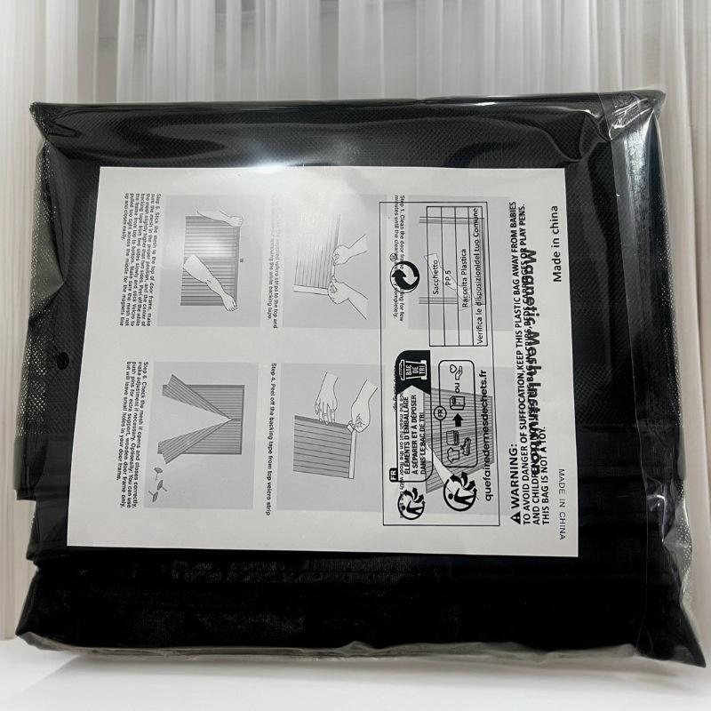 Big Size Magnetic Screen Door, Easy-install Strong Magnets Anti Mosquito Fly Curtain with Reinforced Hook & Loop for Kitchen, Living Room