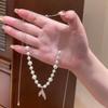 Pearl fishtail beaded pendant necklace retro simple high-end collarbone chain light luxury versatile niche jewelry