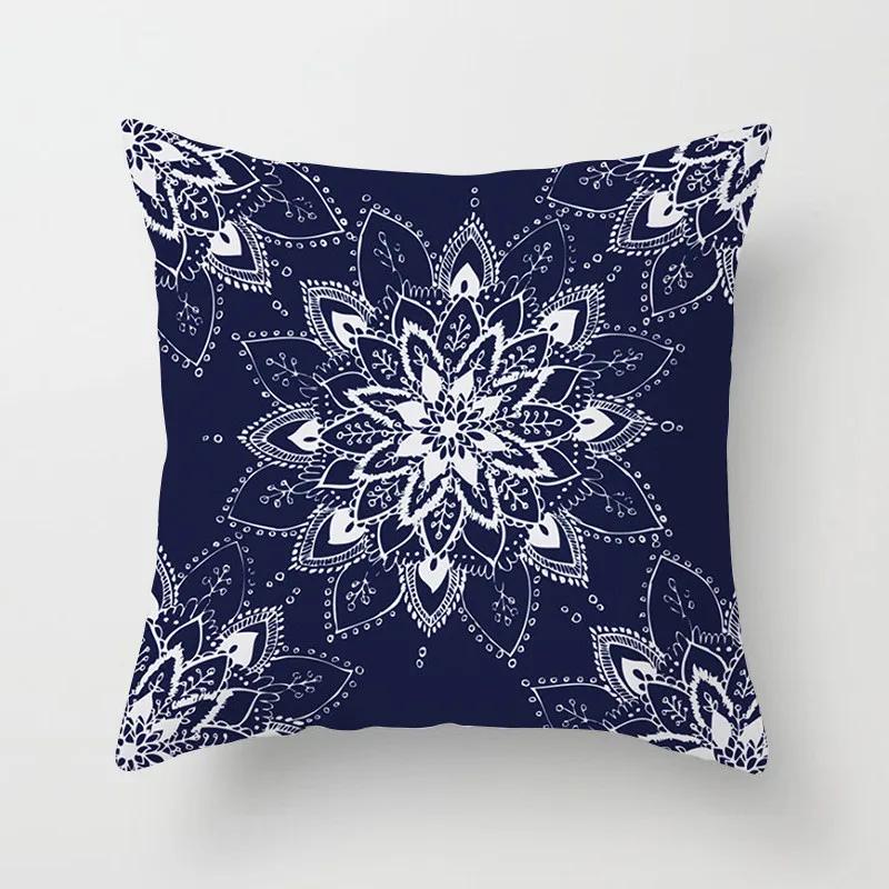Bohemian Geometric Square Pillowcase Ethnic Retro Sofa Pillow Cover Home Decorative Cushion Cover 45x45cm Throw Pillow Case