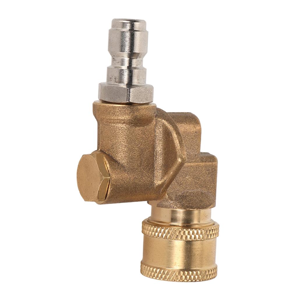 Quick Connecting Pivoting Coupler Attachment 1 4in for Pressure Washer Nozzle Adjustable 4500psi Garden Supplies 5 Level