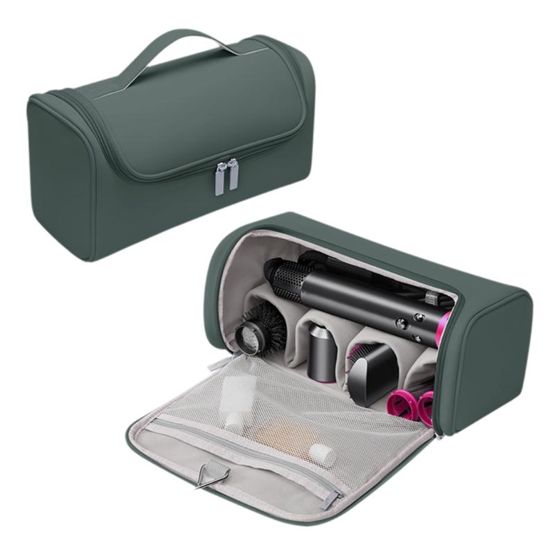 Practical Hair Dryer Organizers Large Interior Home Accessory Portable for Unsightly Wires Sturdy PU Materials