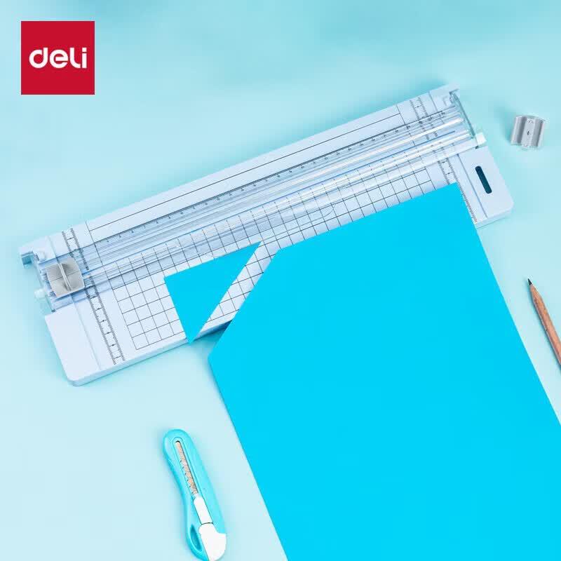 Deli A4 Portable Mini Paper Trimmer, Manual Photo Cutter CN plug (adapter included)