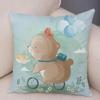 Cute Cartoon Giraffe Fox Reindeer Pillow Cover Nordic Children's Room Decoration Sofa Home Animal Cushion