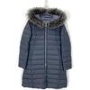 TATRAS LTA18A4635 ROBINIA Navy hooded reversible down coat with raccoon fur coat 3 NavyUsed