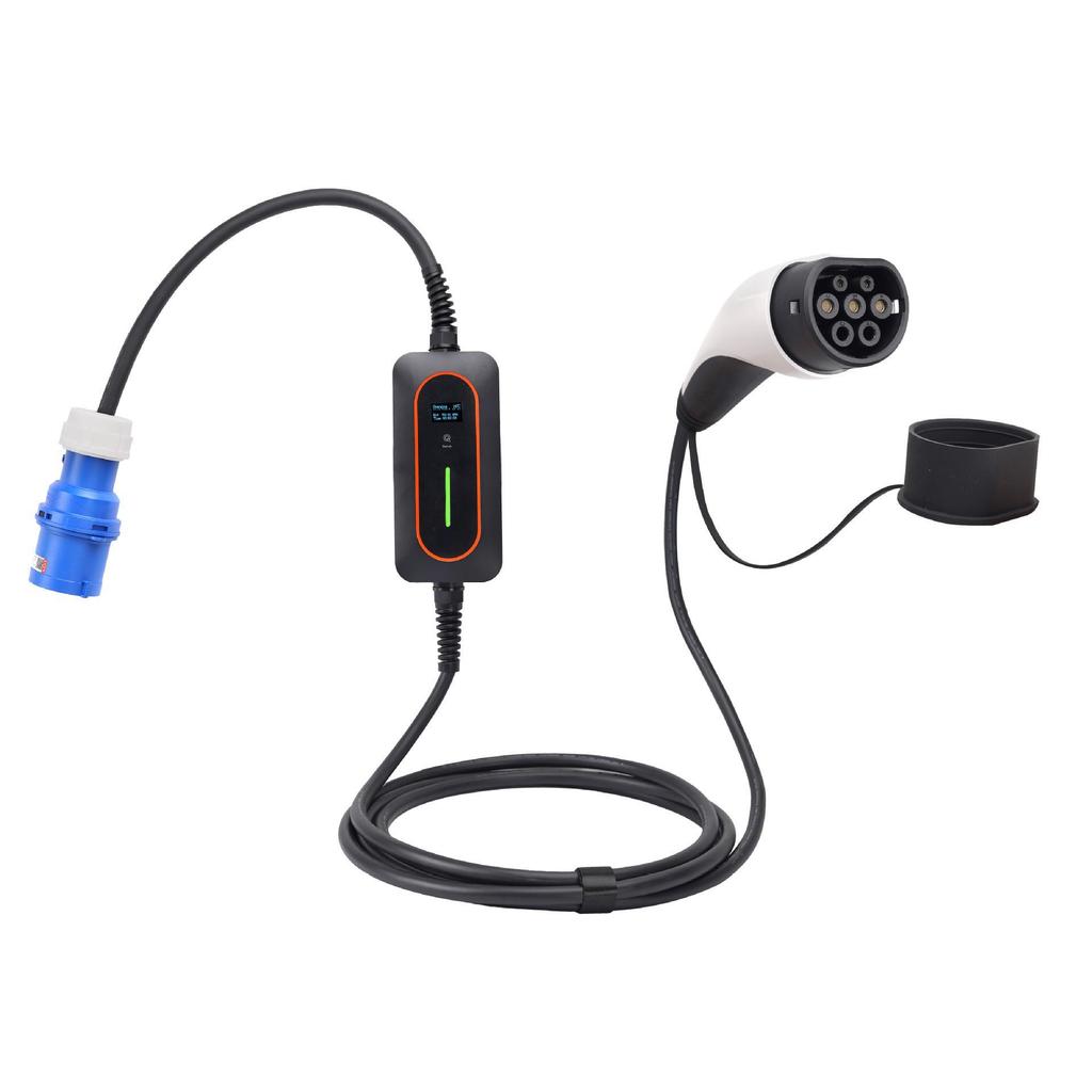 European Standard Portable Fast Charger for EVs - 7KW, 11KW, 22KW with Safety Protection