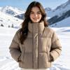 Short down cotton clothes cotton clothes women's new thickened warm stand-up collar jacket loose warm cotton clothes