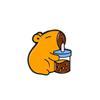 Zinc Zinc Alloy Animal Badge Cute Cartoon Pin Cool Capybara Brooch  Class Reward