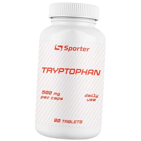 Триптофан таблетки, L-Tryptophan 500 Tabs, Sporter  90таб (27584006)