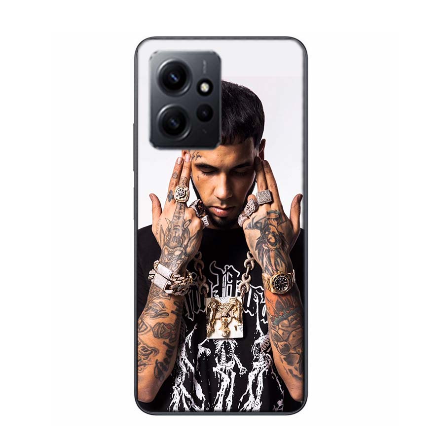 Rapper A-Anuel AA Real Phone Case For Redmi 12 13C 12C 15C 9 10 10C Note 13 Pro Plus 14 15 Pro 9T 9C 9A TPU Soft Cover Clear Cel