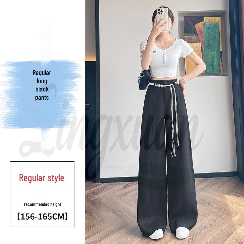 

2026 Summer Tencel Linen High-Waist Wide-Leg Pants for Women Medium