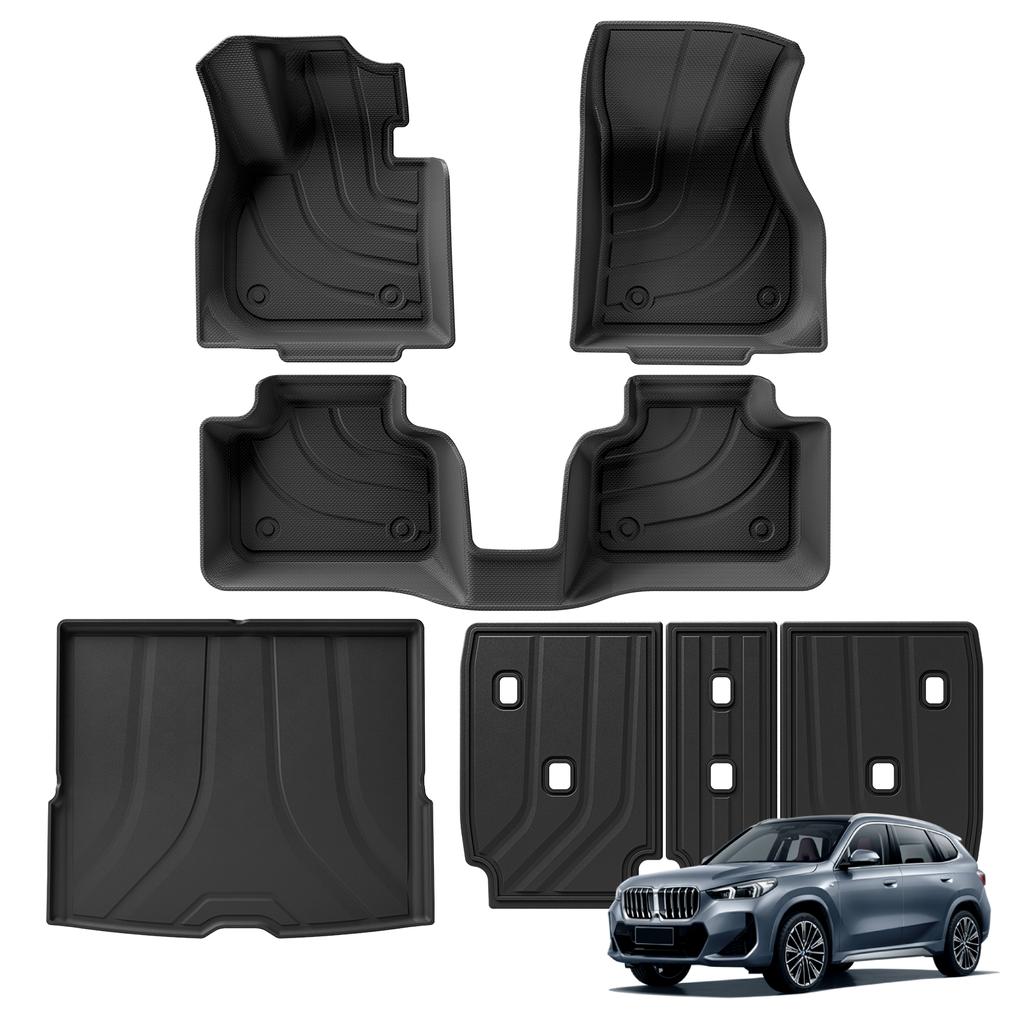 For BMW X1 2025 2025 TPE 3D Car Floor Mats Trunk/Backrest Pad Odorless Accessories Only Fit Left Hand Driver