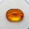 Natural Orange Sapphire 7.1ct Oval Cut Certified Loose Gemstone