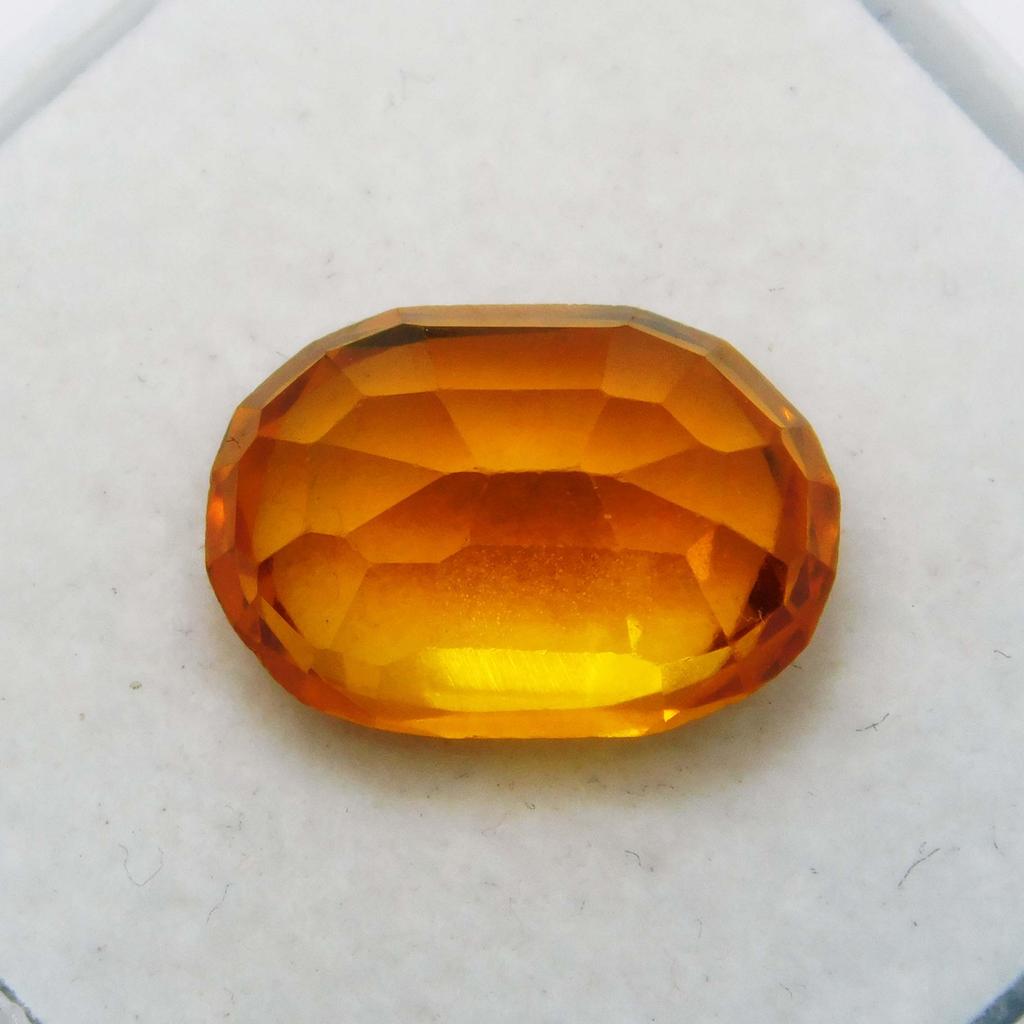 Natural Orange Sapphire 7.1ct Oval Cut Certified Loose Gemstone