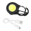 COB Keychain Flashlight 4 Levels Brightness Type C Fast Charging Magnet Back Portable Pocket Flashlight for Outdoor Home