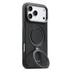 Triangle Pattern PU Leather Magnetic Stand Phone Case For Iphone 13 14 15 16 17 Pro Max Rotating Holder Cover For Magsafe