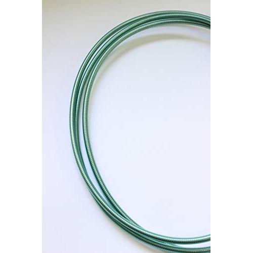 Stainless steel outer brake cable, 2m, mint green.