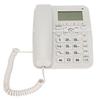 Corded Landline Caller ID Full Hands Free 4 Fast Dial Desktop Wired Telephone with LCD Display for Home HotelWhite