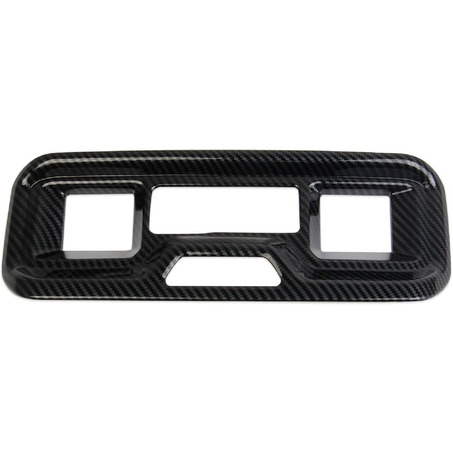 Carbon Fiber Rear Vent Armrestbox Air Outlet Cover Trim Accessories for 2019-2025 Chevy Silverado 1500/GMC Sierra 1500 for 2020-2025 Sierra/Silverado