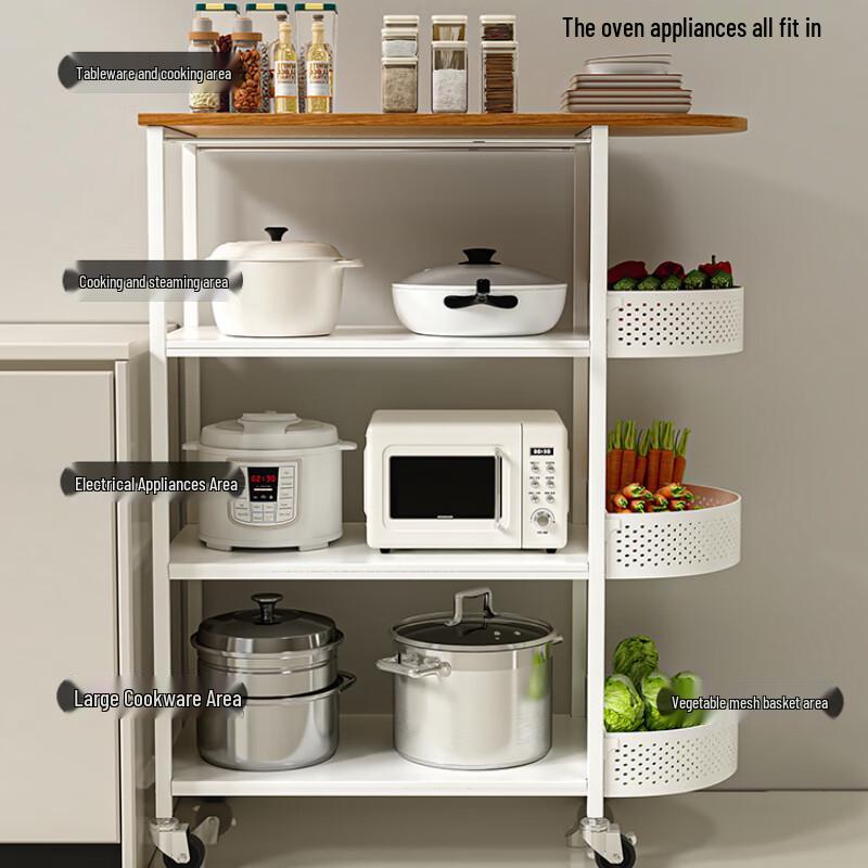 Multifunktionaler Küchen-Aufbewahrungswagen