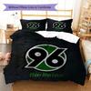 Hannover 96 Pattern Bedding,Quilt Set Quilt Cover Pillowcase Home Birthday Gift(1 * duvet cover + 2 * pillowcase, without core)