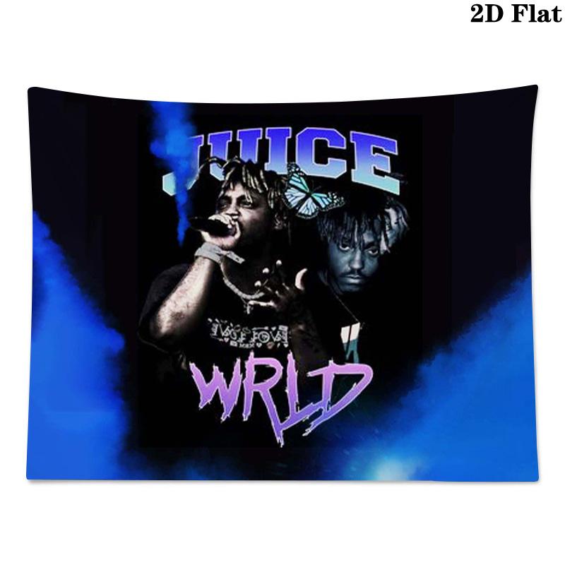 Juice Wrld Wall Tapestry Aesthetic Wall Hanging Printed Fabric Blanket Decorative Tapestries for Bedroom Living Room Home Decor