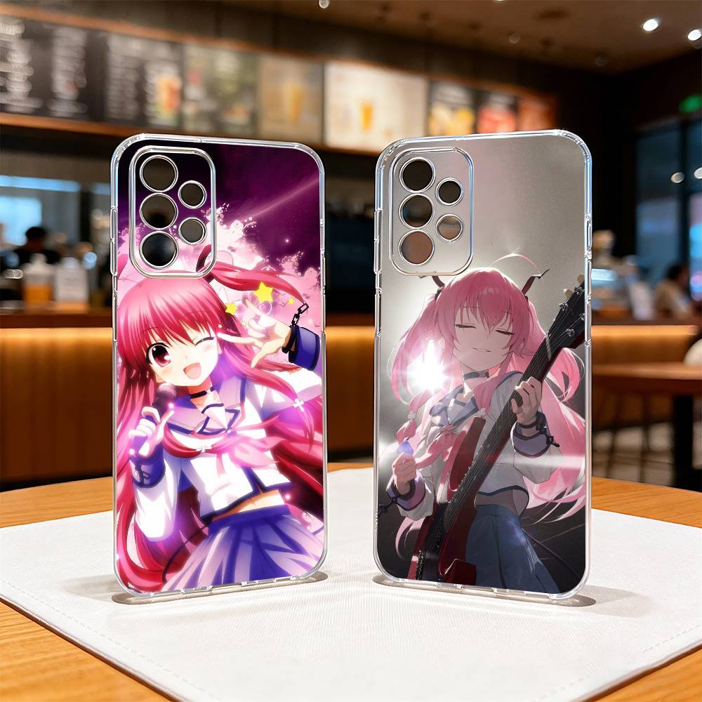 Anime Angel Beats Y-Yui Phone Case Transparent Silicone Soft For Samsung S25,S24,S21,S22,S23,S30,Ultra,S20,Plus,Fe