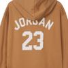 Jordan Essentials Holiday Alphanumeric Logo Print Casual Long-Sleeve Fleece Hoodie Men Hoodie Brown FD7466-281