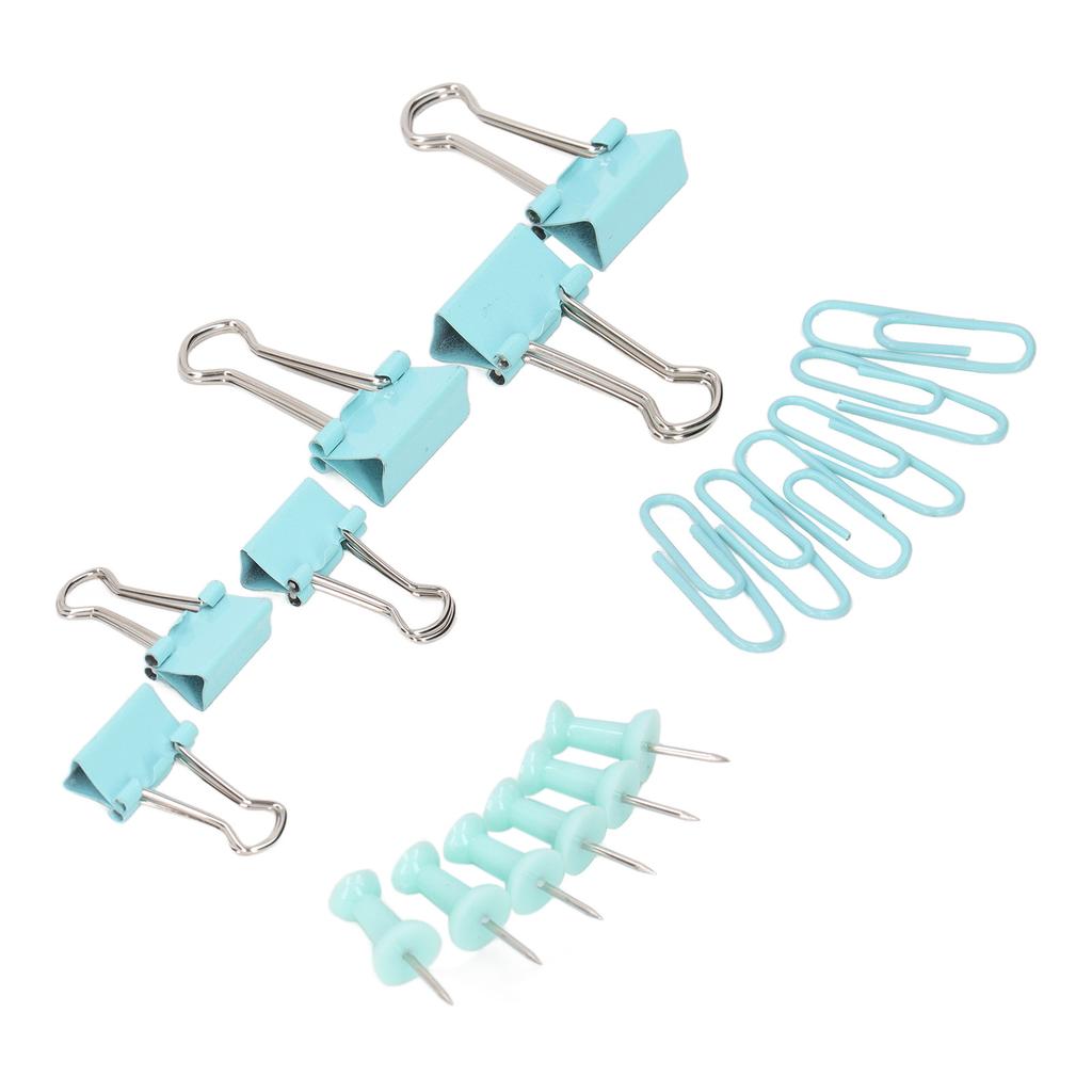 Clips Kit Colored Metal Antirust Push Pins Paper Clips Sets Paper Storage Decoration Supplies