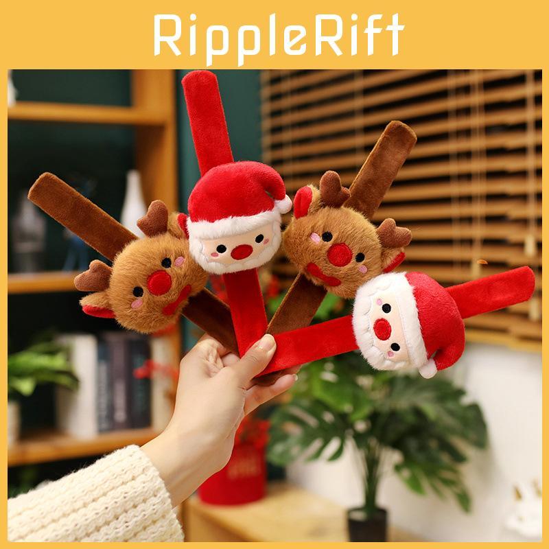 Lovely Santa Ring Plush Toy With Cute Reindeer Design Ideal For Christmas Presents